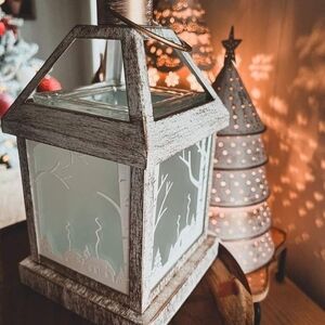 Rustic White Lantern by Scentsy